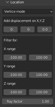 Blender Scatter PRO - Location Panel